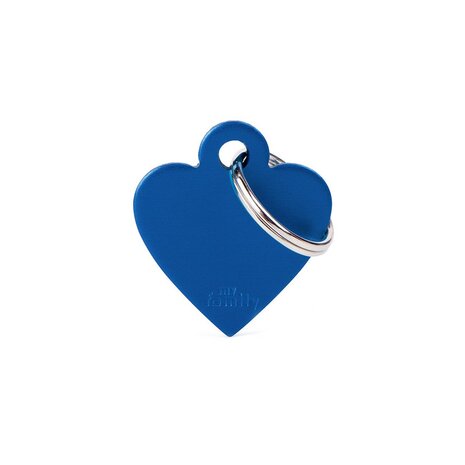 Penning Basic Heart Aluminium Blauw (donker) - Small