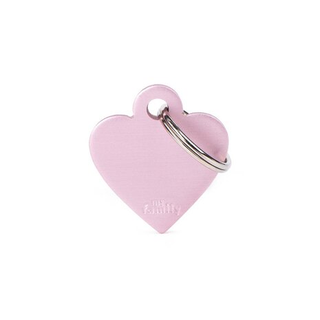 Penning Basic Heart Aluminium Roze - Small