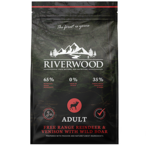 Riverwood Adult Free Range Reindeer & Venison with Wild Boar - 12kg