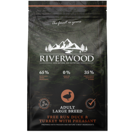 Riverwood Adult Large Breed Free Run Duck & Turkey with Pheasant - 12kg