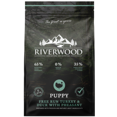 Riverwood Puppy Free Run Turkey & Duck with Pheasant - 12kg