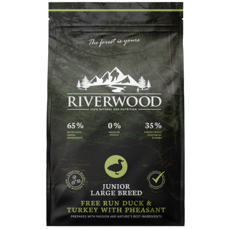 Riverwood Junior Free Run Duck & Turkey with Pheasant - 12kg