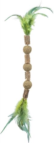 Trixie matatabi ketting catnip voor katten met veren