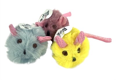 Fofos pluche muis met glitterstaart