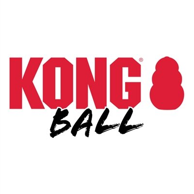 Kong extreme bal met touw zwart / wit