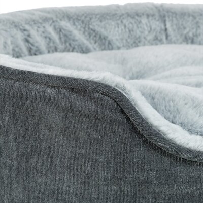 Trixie vital hondenmand lino soft ovaal grijs / lichtgrijs