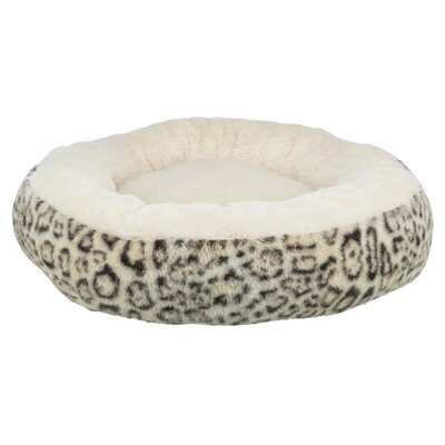 Trixie hondenmand leo soft rond pluche creme / panterprint