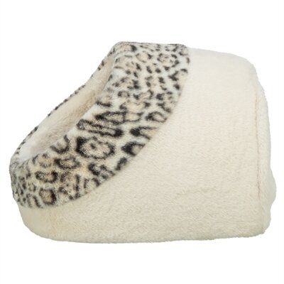 Trixie kattenmand iglo leo  soft pluche creme / panterprint