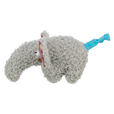 Trixie olifant pluche met kattenkruid / catnip grijs