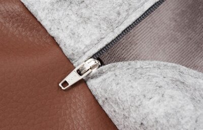 Bia bed kunstleer hoes hondenmand bruin