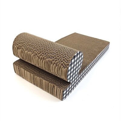 Happy pet tabby patch krabmat chaise lounge karton