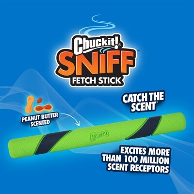 Chuckit sniff fetch stick pindakaasgeur