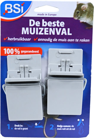 BSI Muizenval kunstof - 2 stuks