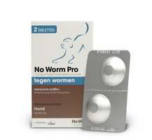 No Worm Pro Hond 5 tot 50 kg - 2 tabletten