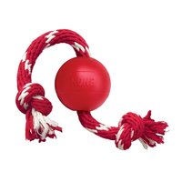 Kong rubber bal met touw