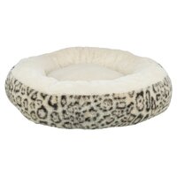 Trixie hondenmand leo soft rond pluche creme / panterprint